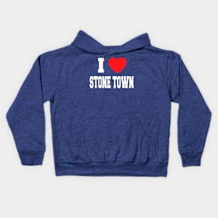 I Love Stone Town Kids Hoodie